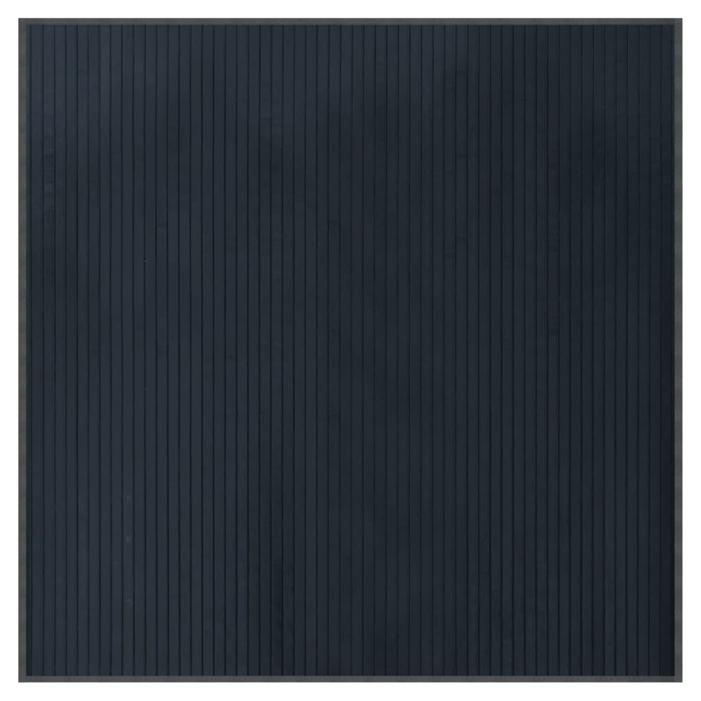 Vidaxx tæppe firkantet 100x100 cm bambus grå