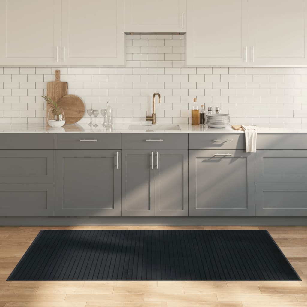 Vidaxx rektangulært tæppe 100x200 cm bambusgrå