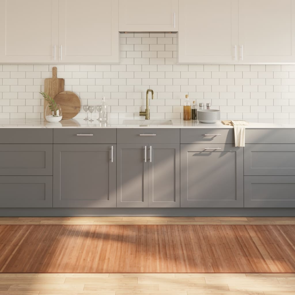 Vidaxx rektangulært tæppe 100x500 cm bambus natur