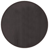 VidaXL tæppe rundt 60 cm bambus mørkebrunt