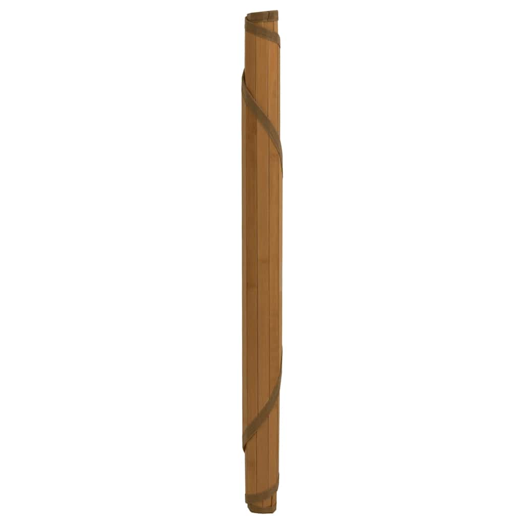 VidaXL tæppe rundt 80 cm bambus brunt