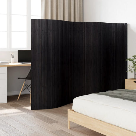 Vidaxl kamerscherm breedte 400 cm hoogte 165 cm bamboe zwart