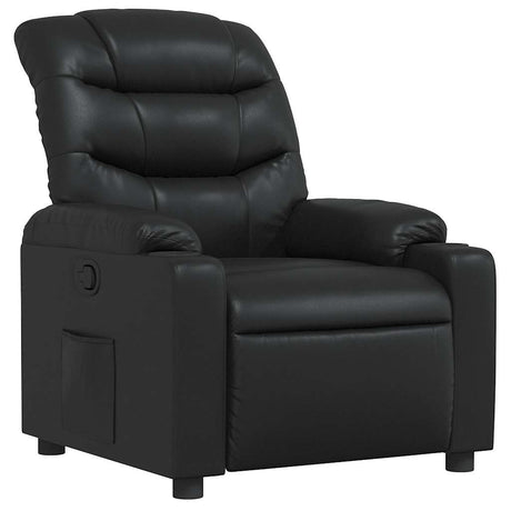 Vidaxl fauteuil verstelbaar kunstleer zwart
