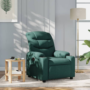 Vidaxl fauteuil verstelbaar stof donkergroen