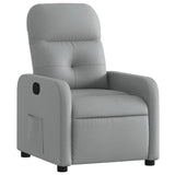 Vidaxl fauteuil verstelbaar stof lichtgrijs