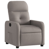 Vidaxl fauteuil verstelbaar stof taupe