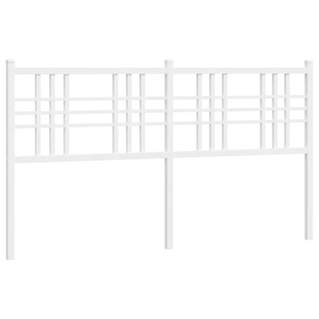 Vidaxl vervangend hoofdbord 160 cm metaal wit