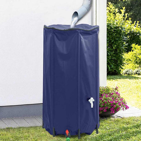 VidaXL vandtank med hane foldbar 250 l PVC
