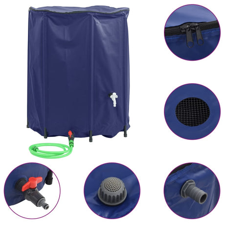 VidaXL vandtank med hane foldbar 1250 l PVC