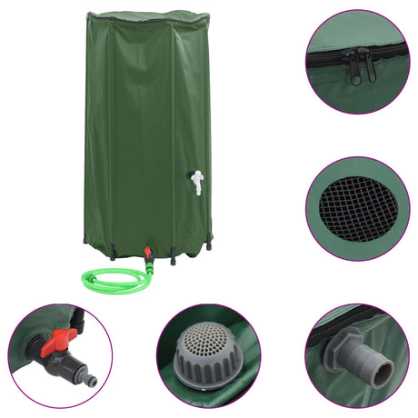 VidaXL vandtank med hane foldbar 100 l PVC