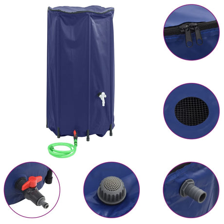 VidaXL vandtank med hane foldbar 380 l PVC