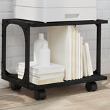 VidaXL Printerskab 2-lags 41x28x33,5 cm forarbejdet træ sort