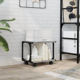 VidaXL printerskab 2-lags 41x28x33,5 cm konstrueret træ grå sonoma
