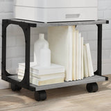 VidaXL printerskab 2-lags 41x28x33,5 cm konstrueret træ grå sonoma
