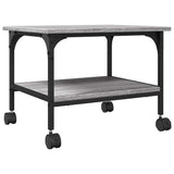 Vidaxx printerskab 2-lags 50x40x38 cm forarbejdet træ grå sonoma