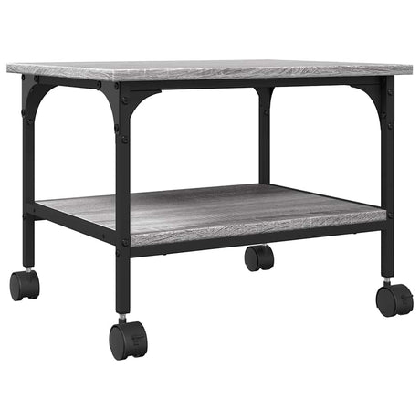 Vidaxx printerskab 2-lags 50x40x38 cm forarbejdet træ grå sonoma