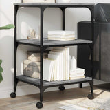 VidaXL printerskab 3-lags 50x41x75 cm forarbejdet træ grå sonoma