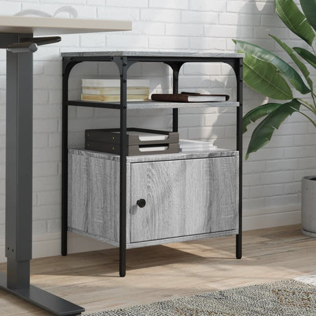 Vidaxx printerskab 3-lags 50x40x76 cm forarbejdet træ grå sonoma