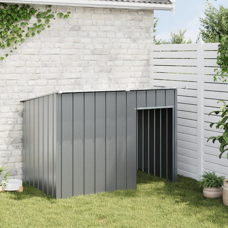 Vidaxxl hundehus med tag 153x91x110 cm stål antracit