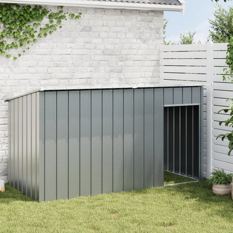 Vidaxxl hundehus med tag 196x91x110 cm galvaniseret stål antracit