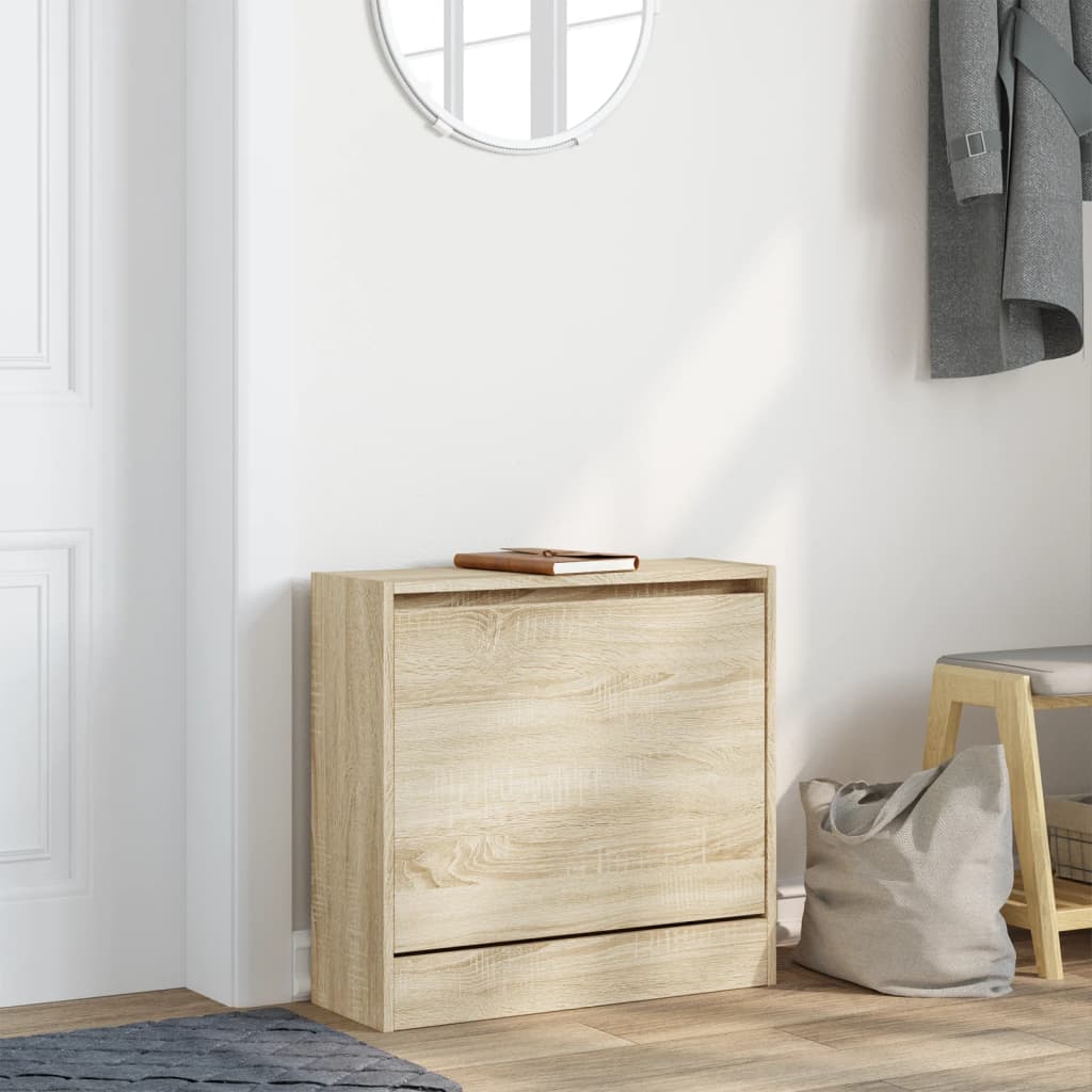 VidaXL skoskab 60x21x57 cm konstrueret træ sonoma eg-farvet