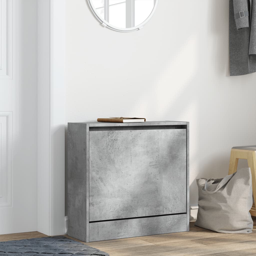 Vidaxx skoskab 60x21x57 cm konstrueret træ betongrå