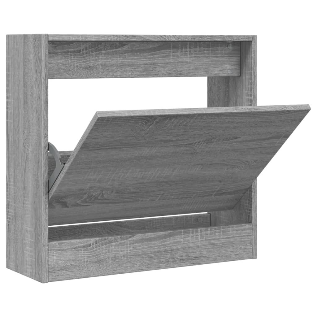 Vidaxx skoskab 60x21x57 cm konstrueret træ grå sonoma eg