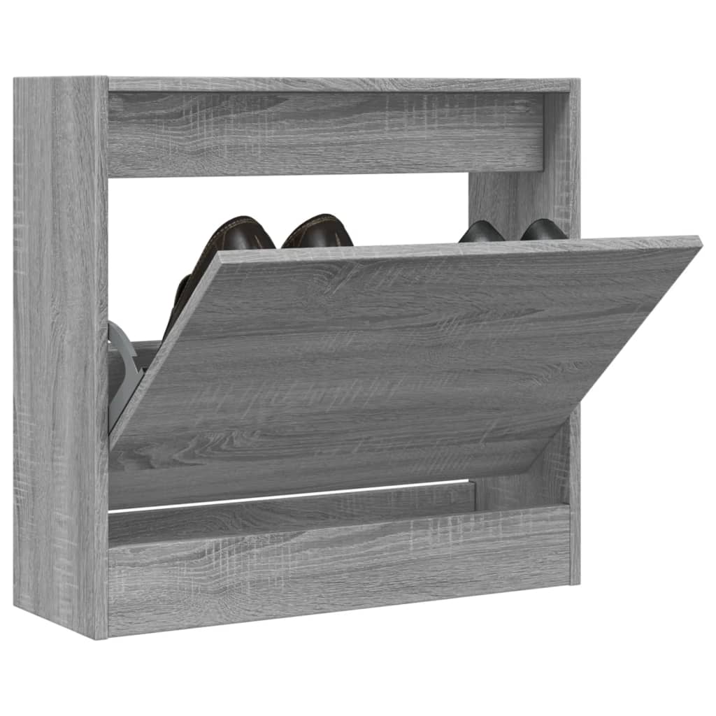 Vidaxx skoskab 60x21x57 cm konstrueret træ grå sonoma eg