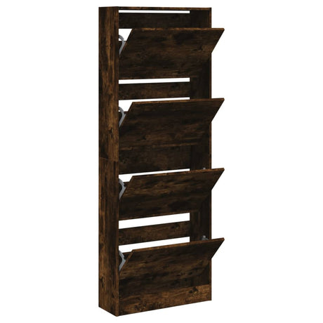 Vidaxx skoskab 60x21x163,5 cm forarbejdet træ, røget eg