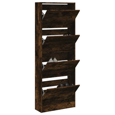 Vidaxx skoskab 60x21x163,5 cm forarbejdet træ, røget eg