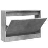 Vidaxx skoskab 80x21x57 cm konstrueret træ betongrå