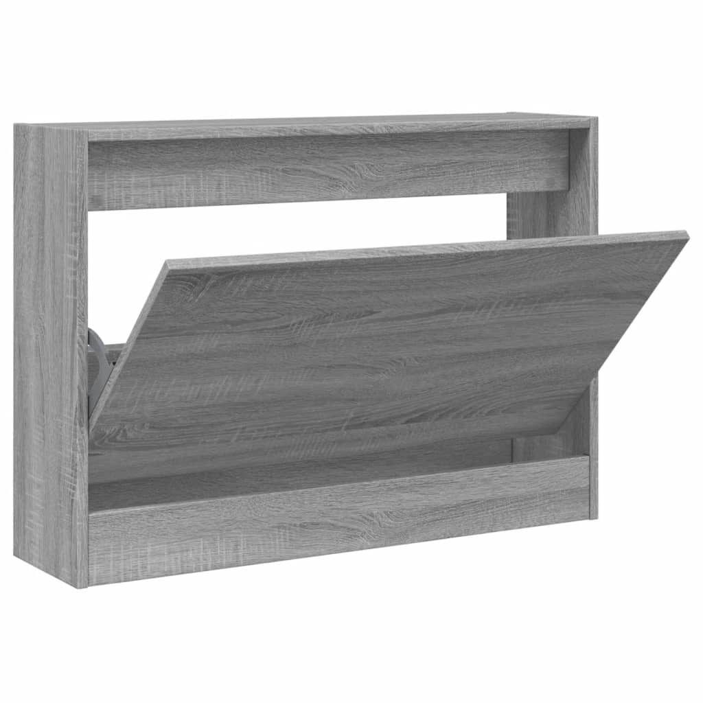 Vidaxx skoskab 80x21x57 cm konstrueret træ grå sonoma eg farve