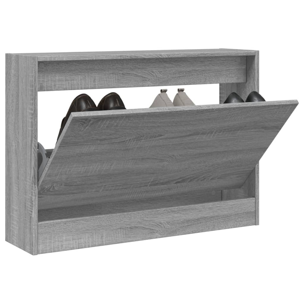 Vidaxx skoskab 80x21x57 cm konstrueret træ grå sonoma eg farve