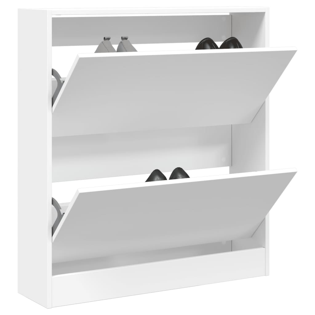 Vidaxx skoskab 80x21x87,5 cm konstrueret træ hvid