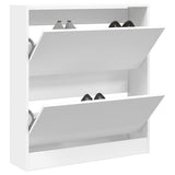 Vidaxx skoskab 80x21x87,5 cm konstrueret træ hvid
