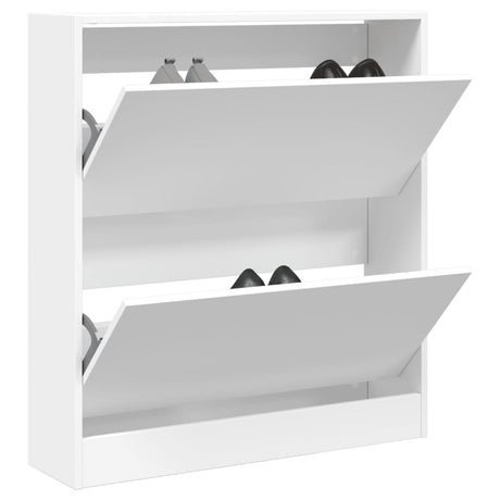 Vidaxx skoskab 80x21x87,5 cm konstrueret træ hvid