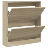 VidaXL skoskab 80x21x87,5 cm konstrueret træ sonoma eg-farvet