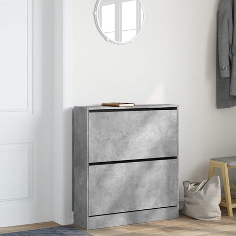 Vidaxx skoskab 80x21x87,5 cm konstrueret træ betongrå