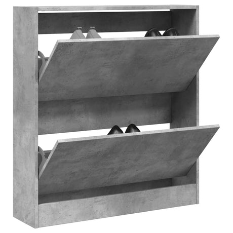 Vidaxx skoskab 80x21x87,5 cm konstrueret træ betongrå