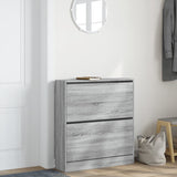 Vidaxx skoskab 80x21x87,5 cm konstrueret træ, grå sonoma eg farve