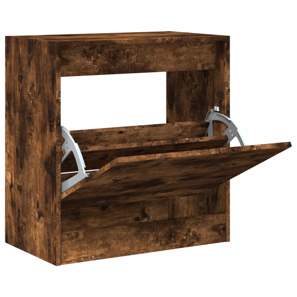 Vidaxx skoskab 60x34x63,5 cm forarbejdet træ, røget eg
