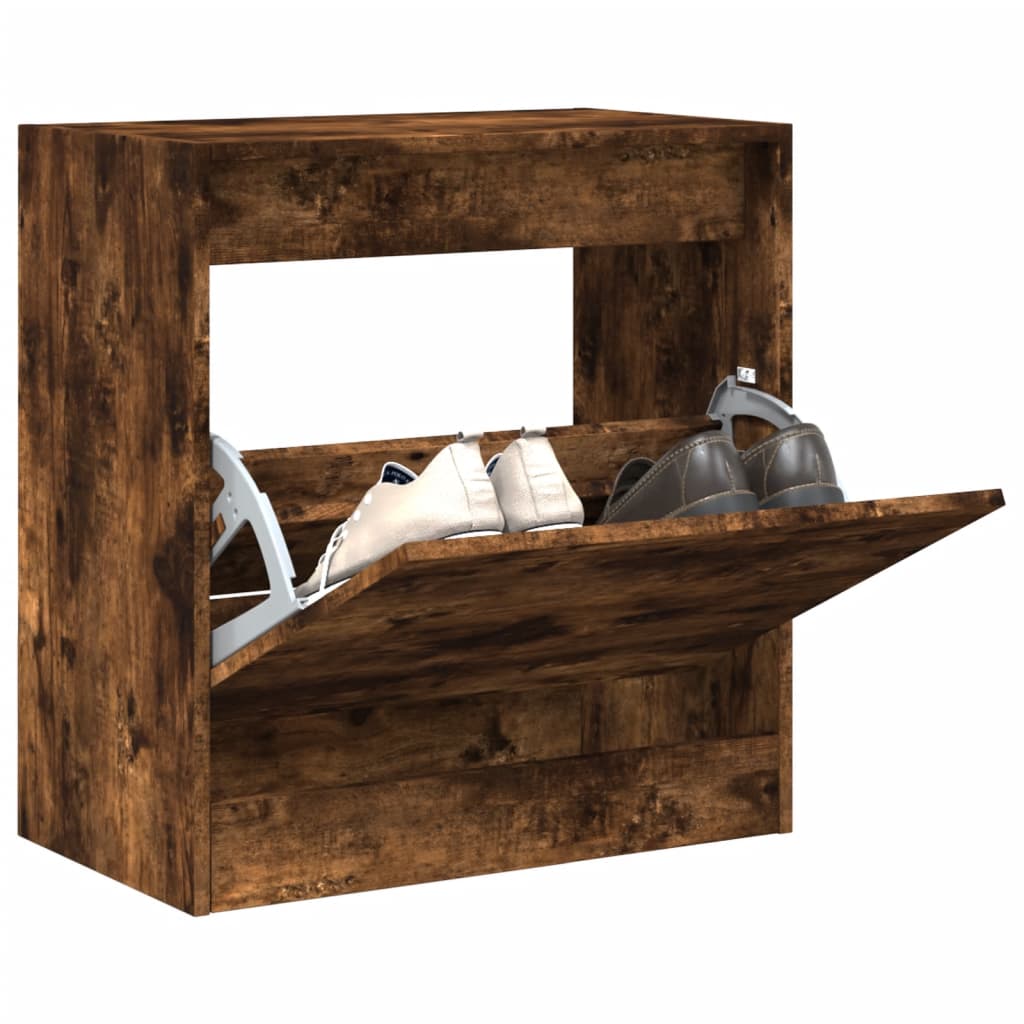Vidaxx skoskab 60x34x63,5 cm forarbejdet træ, røget eg