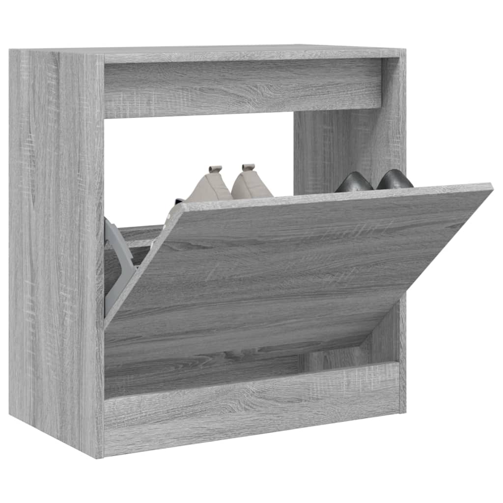 Vidaxx skoskab 60x34x63,5 cm konstrueret træ grå sonoma eg farve