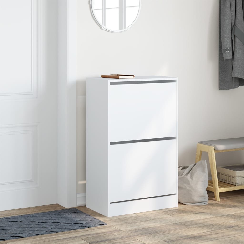 Vidaxx skoskab 60x34x96,5 cm konstrueret træ hvid