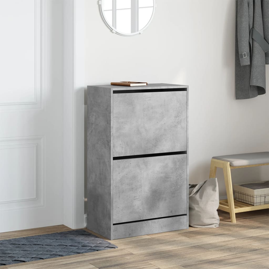 Vidaxx skoskab 60x34x96,5 cm konstrueret træ betongrå