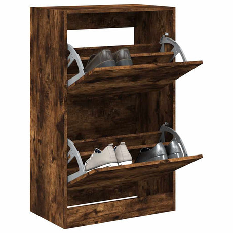Vidaxx skoskab 60x34x96,5 cm forarbejdet træ, røget eg
