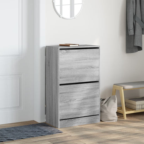 Vidaxx skoskab 60x34x96,5 cm konstrueret træ grå sonoma eg farve