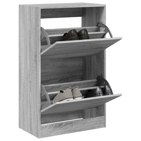Vidaxx skoskab 60x34x96,5 cm konstrueret træ grå sonoma eg farve