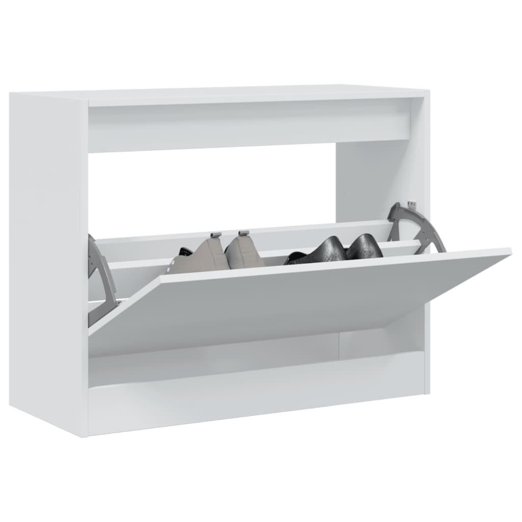 Vidaxx skoskab 80x34x63 cm konstrueret træ hvid