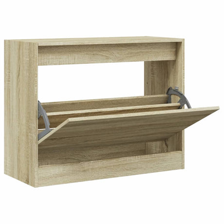 VidaXL skoskab 80x34x63 cm konstrueret træ sonoma eg